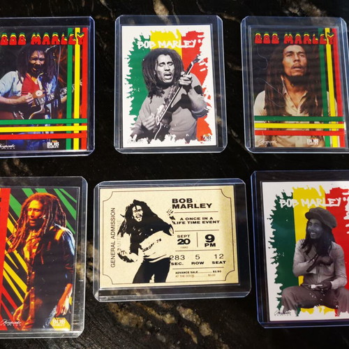 Bob Marley Collectible Cards Set of 6 New Reggae Memorabilia