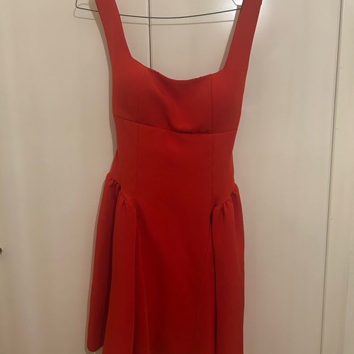 Spring dress red like new, size M