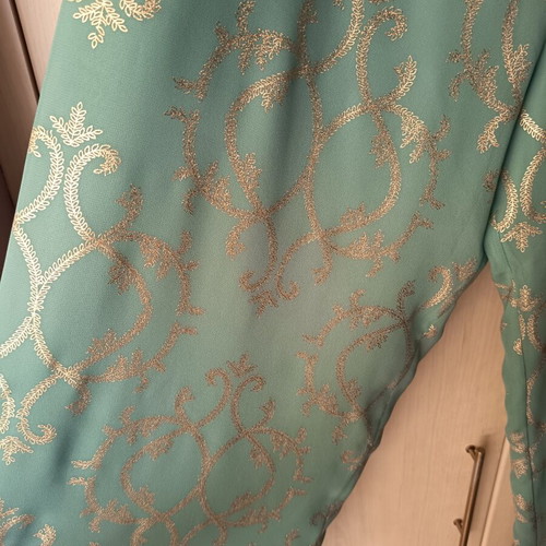 Forel pants like new turquoise with gold patterns size 4XL