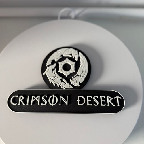 Crimson Desert Logo decorative item made to order