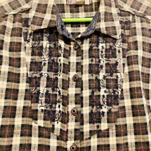 Attrattivo cotton shirt checkered small size like new