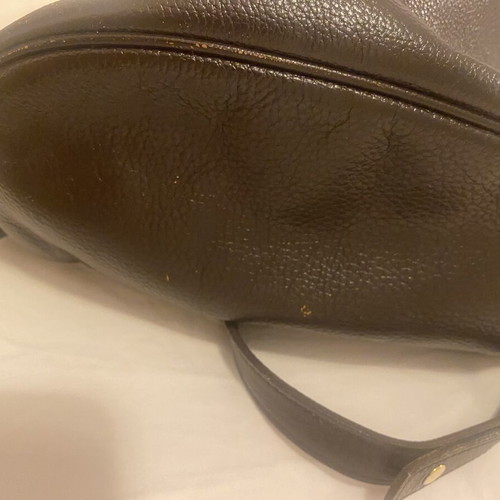 Longchamp leather backpack, brown