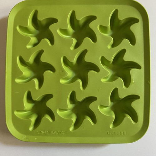 IKEA ice cube trays set of 3 with starfish, fish & puzzle shapes