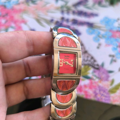 Steel women's watch used, silver