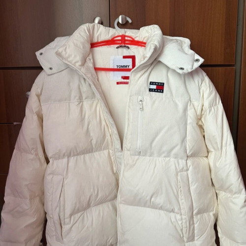 Tommy Jeans Alaska Puffer Jacket, white, XXL, detachable hood