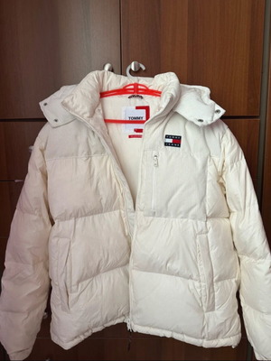 Tommy Jeans Alaska Puffer Jacket, white, XXL, detachable hood