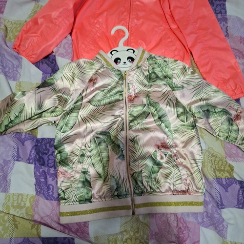 H&M Girls' Jacket like new, colorful, sizes 128-140 cm