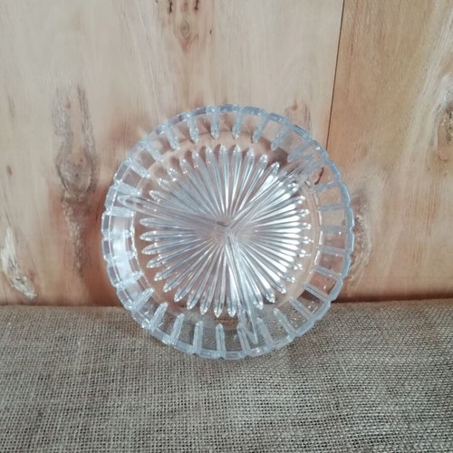Crystal tray for nuts vintage genuine carved like new