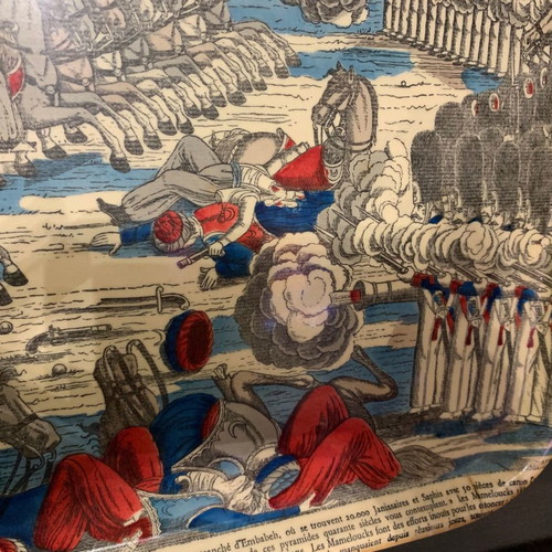 Decorative tray used Napoleon Bonaparte Battle of the Pyramids