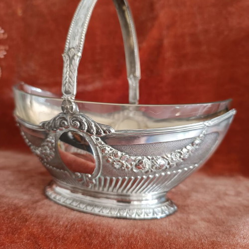 Vintage Bonbonnière Basket Art Nouveau Style Silver Plated Like New