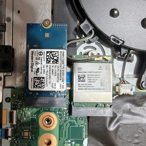Lenovo laptop used for parts with Ryzen 7, SSD, RAM