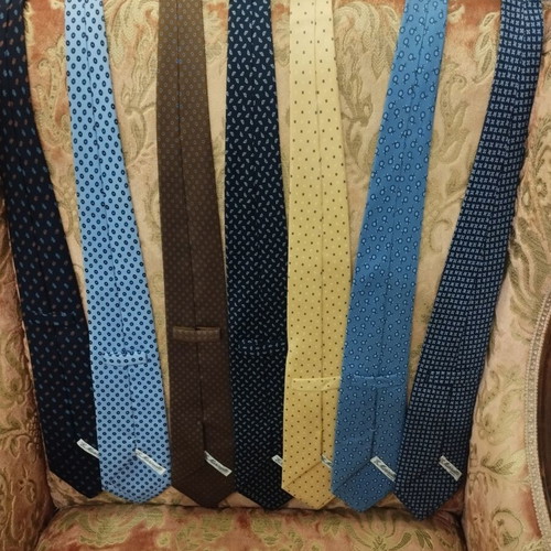 E Marinella Napoli Silk Ties pack of 7 like new, handmade