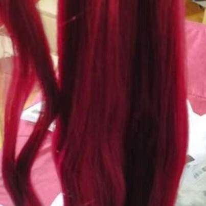 Hair for braid new, red