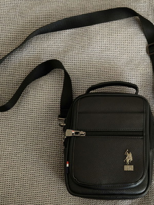 Τσαντάκι ώμου U.S. Polo Assn. καινούργιο, μαύρο ανδρικό