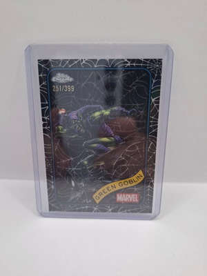 2025 Topps Chrome Marvel Green Goblin Black Spiderweb σαν καινούργιο