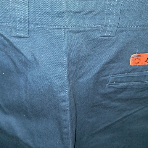 Dark petrol cotton shorts