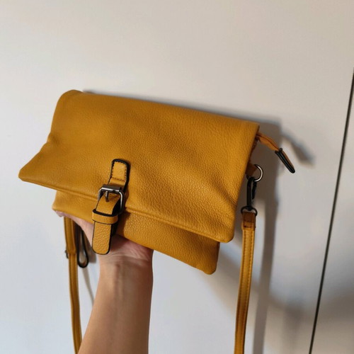 Envelope crossbody bag like new, yellow