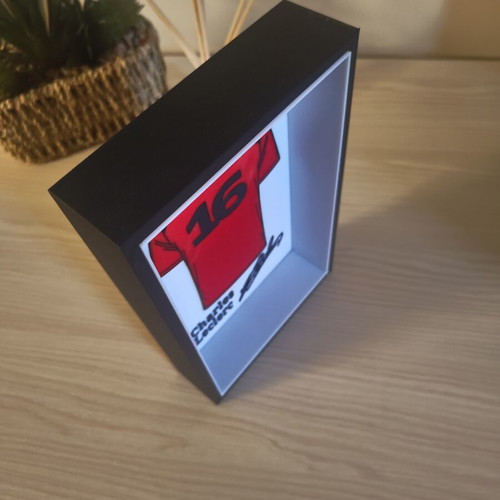Ferrari F1 Charles Leclerc 3D printed decorative frame like new