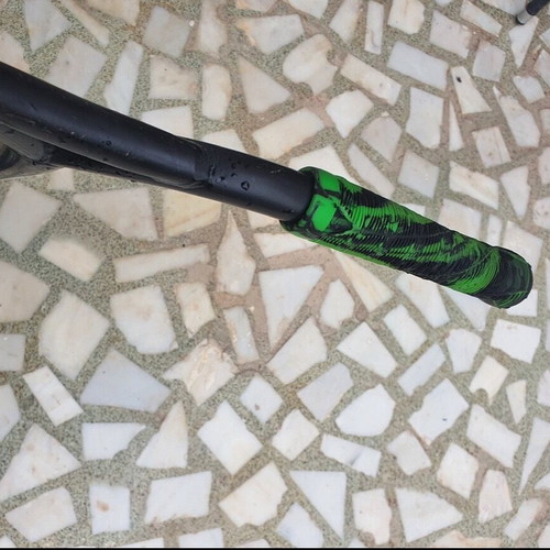 Stunt scooter used for tricks