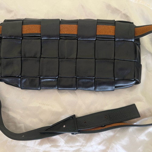 Bottega Veneta Cassette Stretch Belt Bag Maxi black lamb leather like new