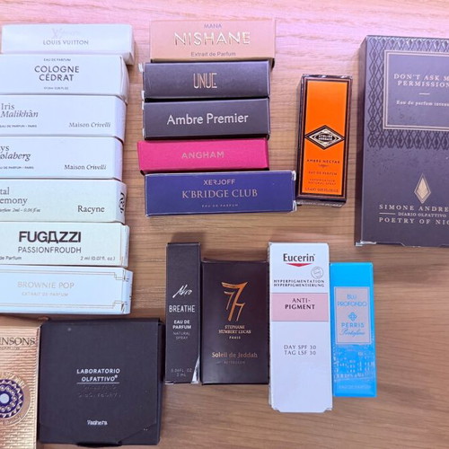 Louis Vuitton & Xerjoff Discovery Set tester, 19 perfume samples