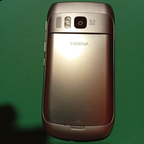 Nokia E6-00 mobile phone, silver, 8 MP camera, Symbian Anna