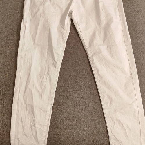 White women's cotton pants like new, summer jeans size 44