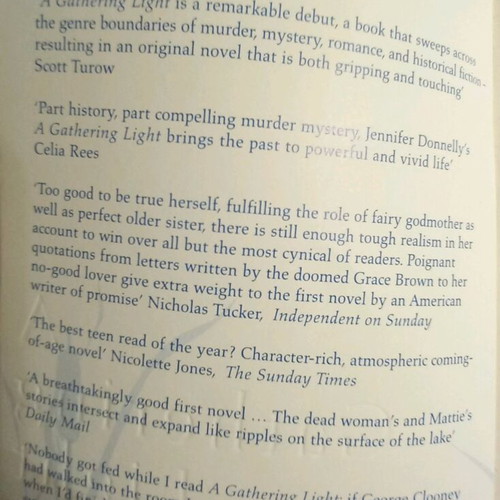A Gathering Light used English book