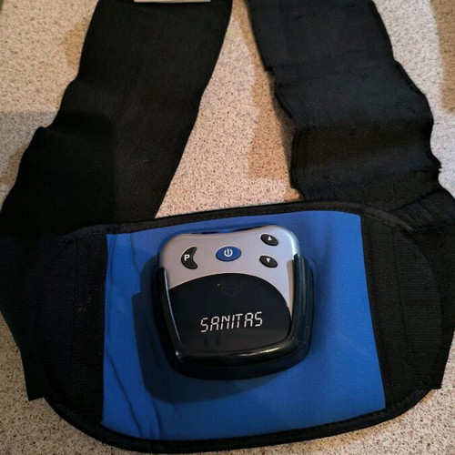 Sanitas massage device like new for abs with adjustable intensity
