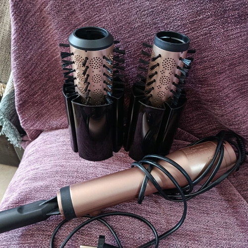 BaByliss Rotating Hair Brush Rose Gold like new