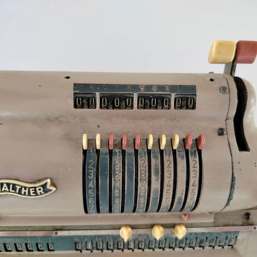 Walther Model WSR 160 mechanical calculator used, vintage 60s