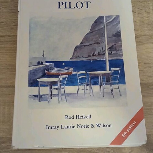 Greek Waters Pilot book used with maps for the Greek seas