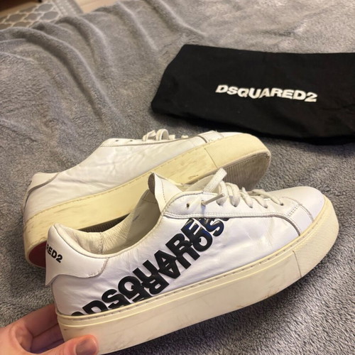 Dsquared2 sneakers used, unisex, white, size 41