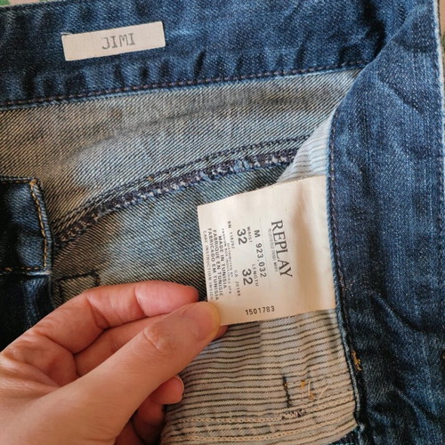 Replay Jimi Jean, like new, size 32x32, blue with fades