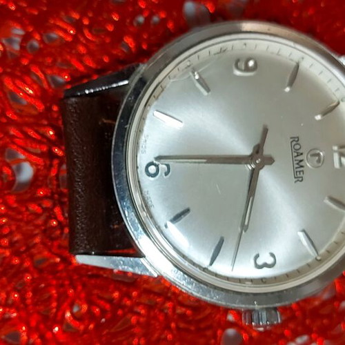Roamer Vanguard men's wind-up watch used vintage 1965