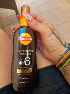 Carroten 6 SPF tanning oil spray 200 ml new