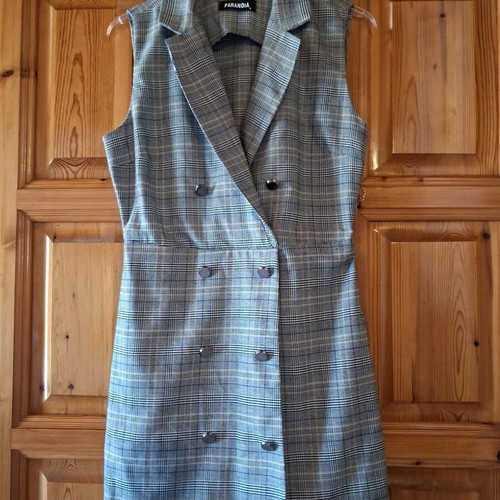 Paranoia medium mini dress checked like new