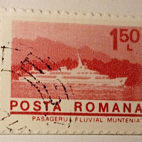 Romania stamps used, pack of 7