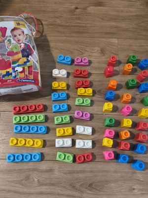 Clementoni Silicone Building Blocks 58 pcs used