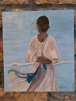 Oil painting on canvas new 52×45 cm