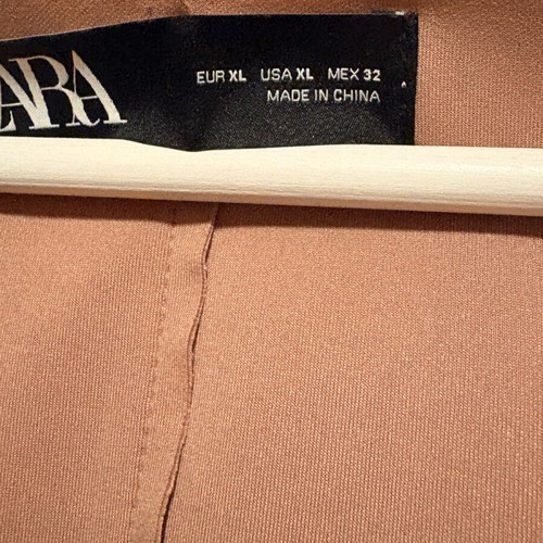 Zara suede look trench coat XL like new, beige/powder