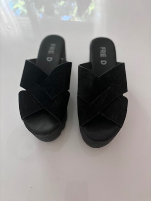 Flatforms Keep Fred black like new, size 36