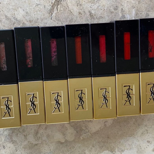 Yves Saint Laurent lip gloss used, pack of 7 pieces
