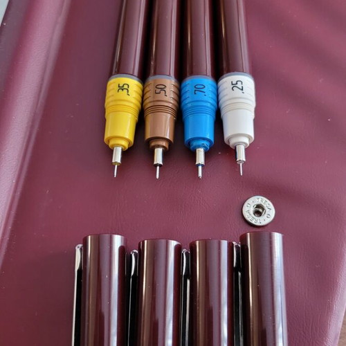 Rotring High Tech Set with 4 rapidographs, mechanical pencils and accessories, drawing bag