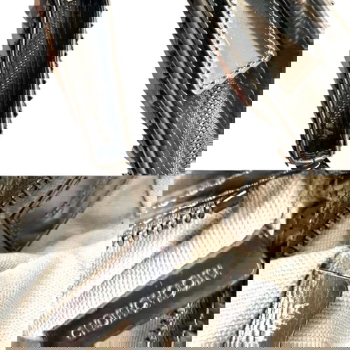 Burberry чанта за рамо употребявана, бежова и сребърна лакова кожа