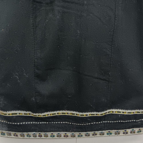 Collectible traditional wool dress with triple border used
