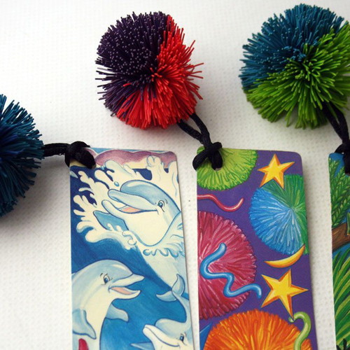 Koosh ball bookmarks vintage 90's Oddz On new, pack of 3