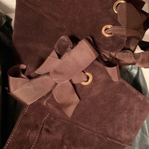 Feng Shoe brown suede boots like new, size 36
