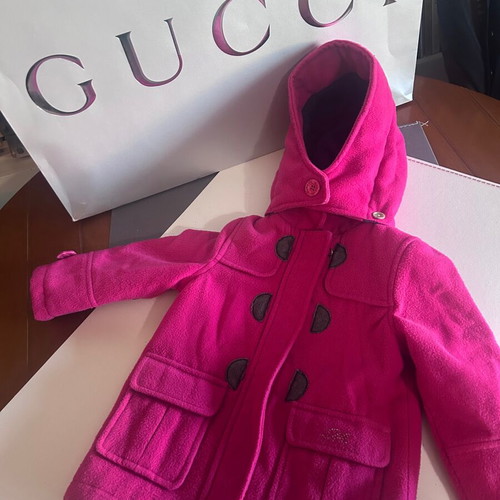 Marasil girls coat fuchsia used, size 18M-86cm