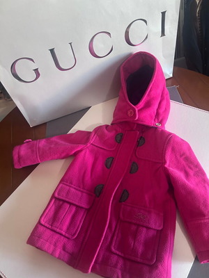 Marasil girls coat fuchsia used, size 18M-86cm